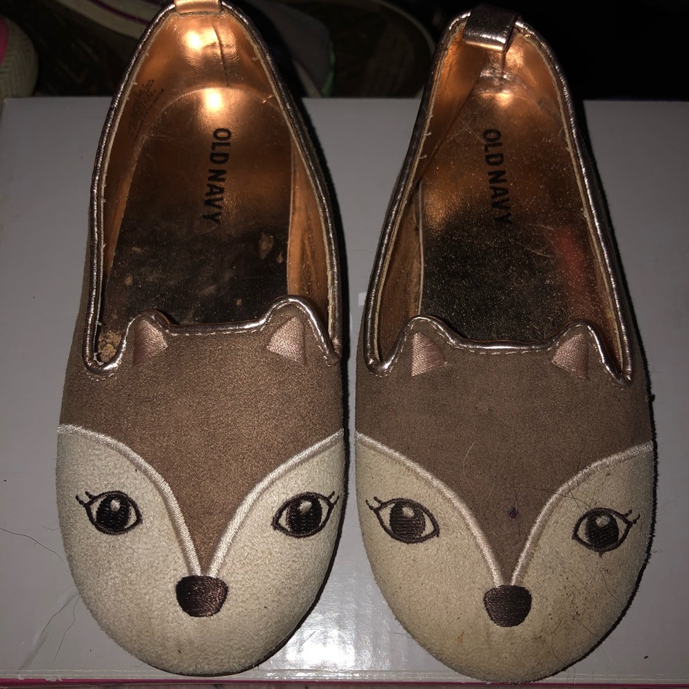 Adorable Fox Flats, Toddler size 8